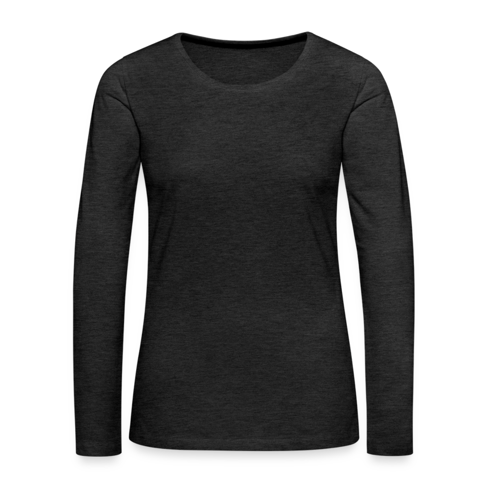 Women's Premium Longsleeve Shirt - charcoal grey