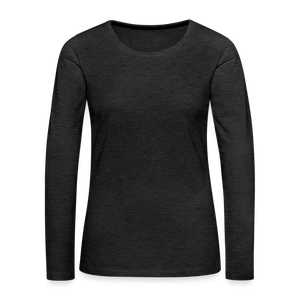 Women's Premium Longsleeve Shirt - charcoal grey