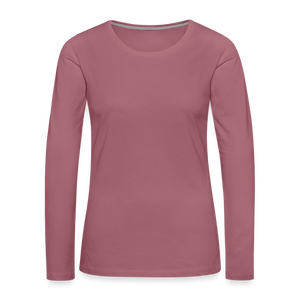 Women's Premium Longsleeve Shirt - mauve