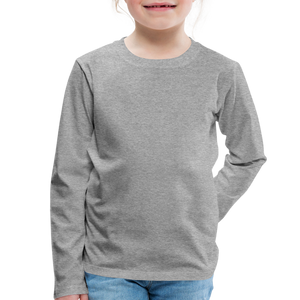 Kids' Premium Longsleeve Shirt - heather grey