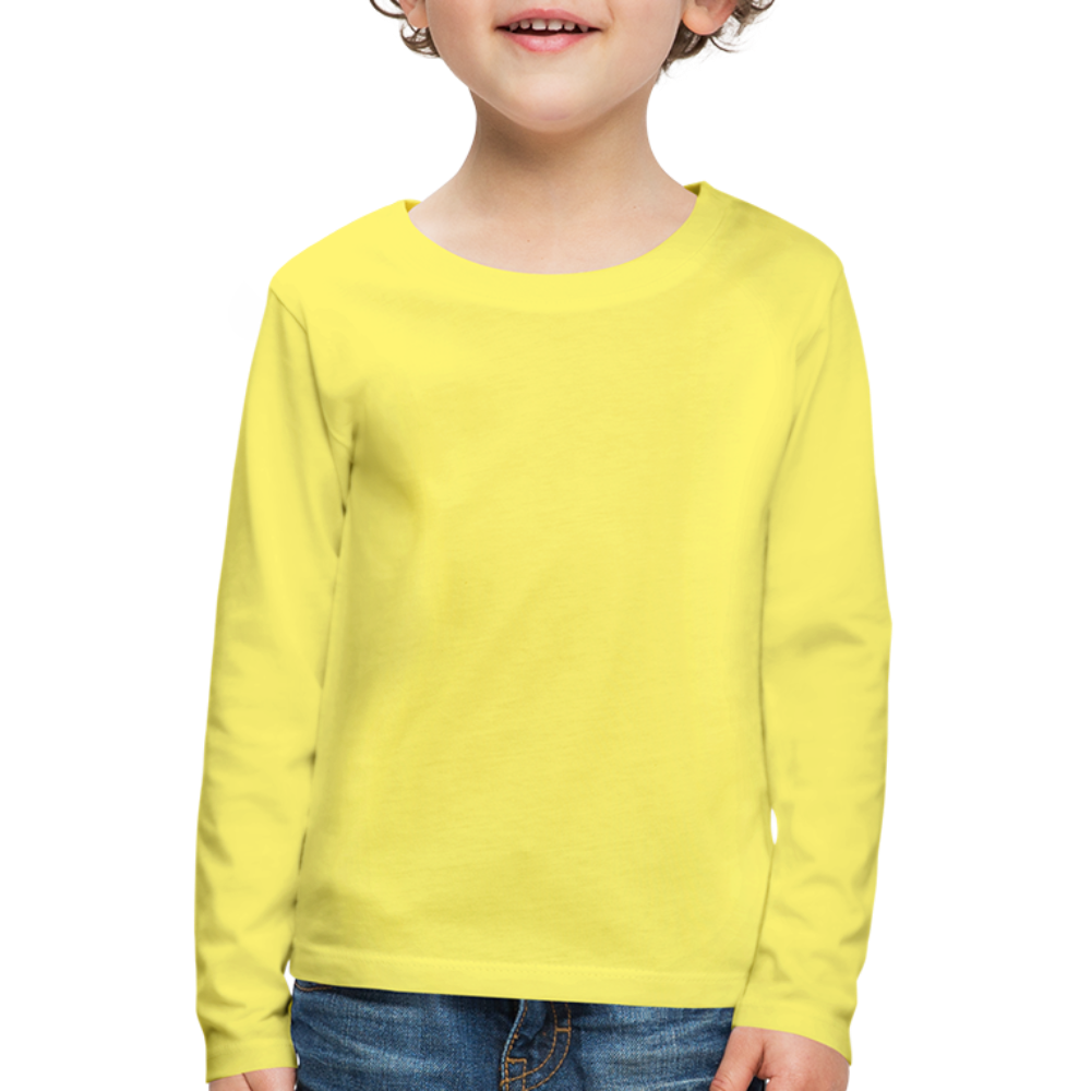 Kids' Premium Longsleeve Shirt - yellow