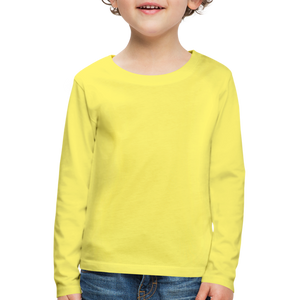 Kids' Premium Longsleeve Shirt - yellow