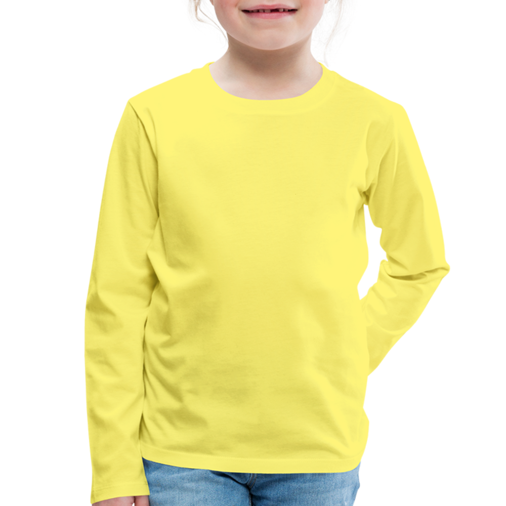 Kids' Premium Longsleeve Shirt - yellow