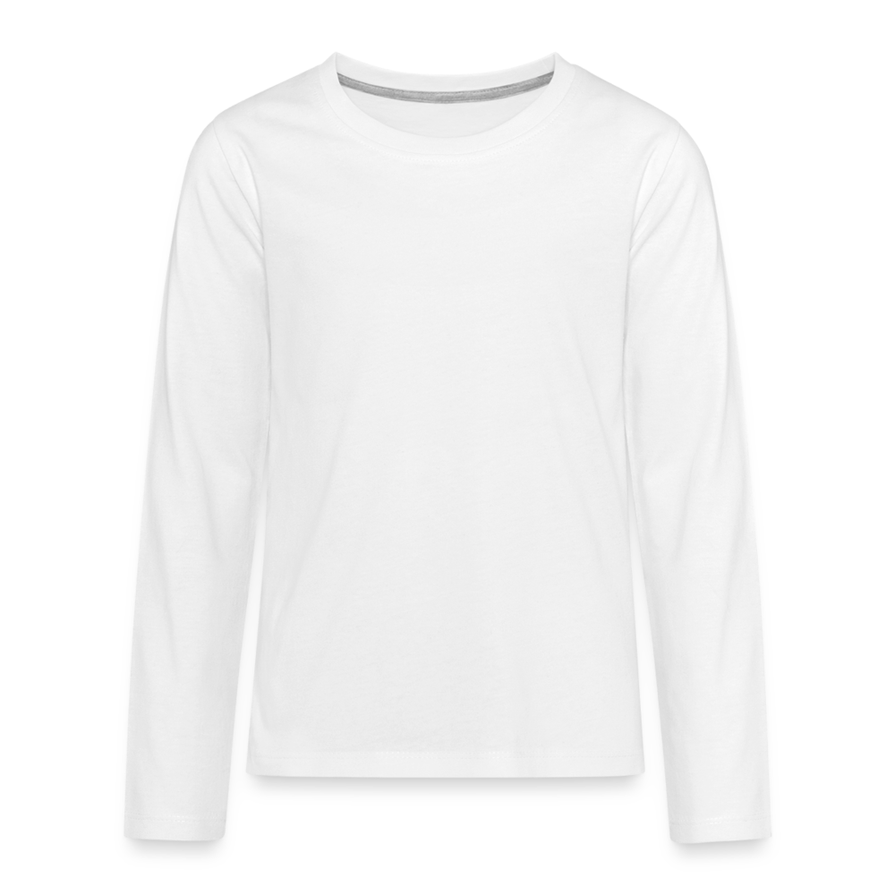 Teenagers' Premium Longsleeve Shirt - white