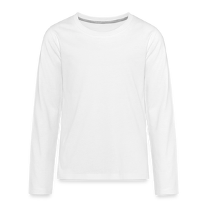 Teenagers' Premium Longsleeve Shirt - white