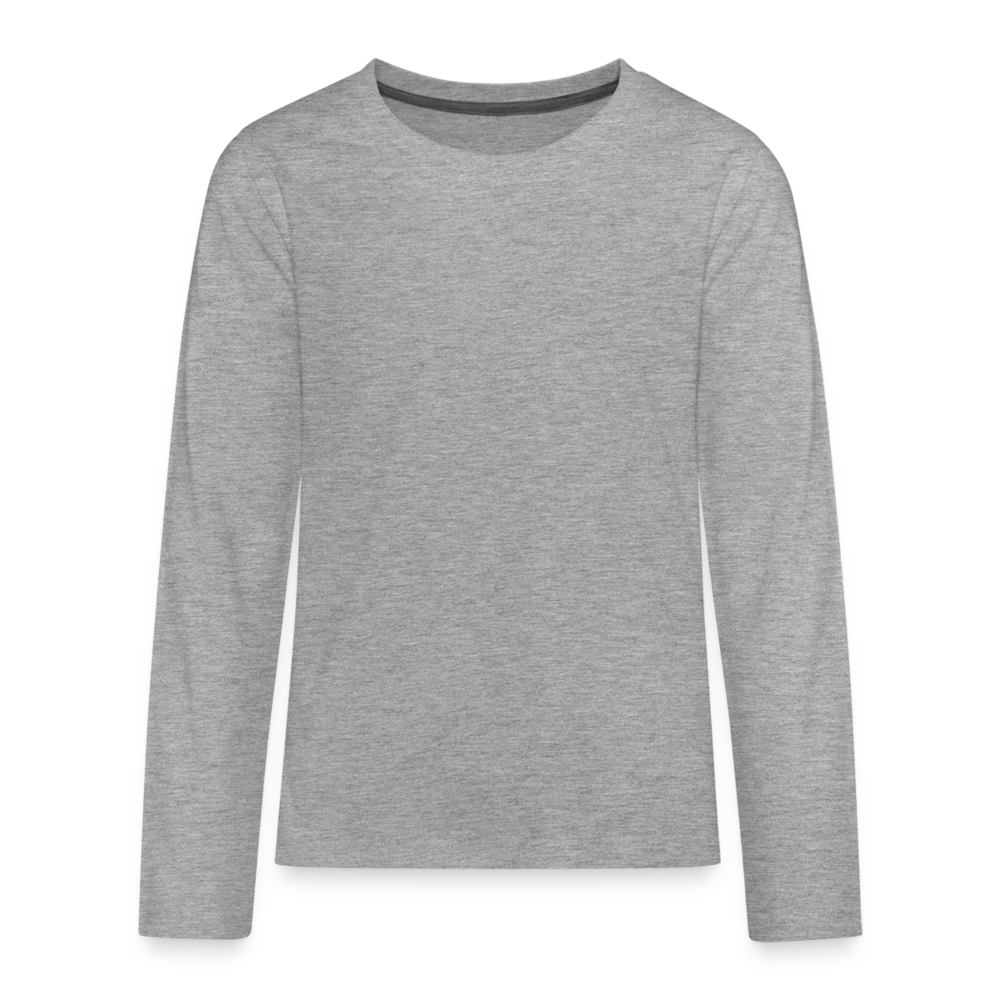 Teenagers' Premium Longsleeve Shirt - heather grey