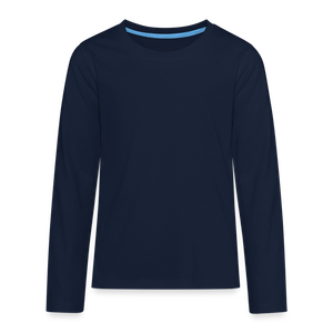 Teenagers' Premium Longsleeve Shirt - navy