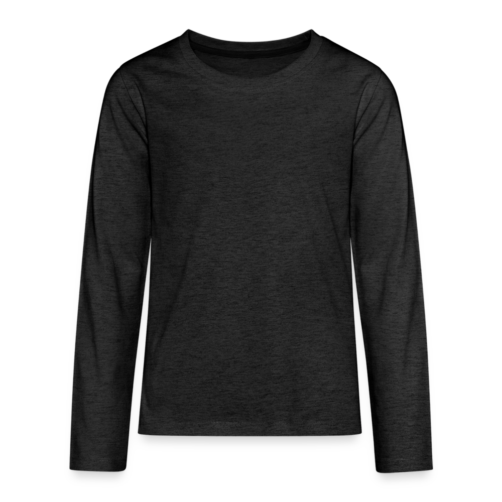 Teenagers' Premium Longsleeve Shirt - charcoal grey