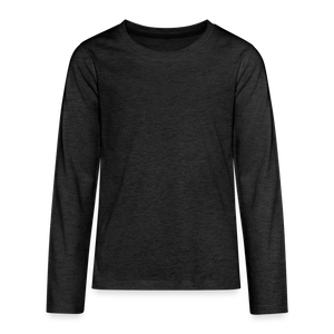 Teenagers' Premium Longsleeve Shirt - charcoal grey