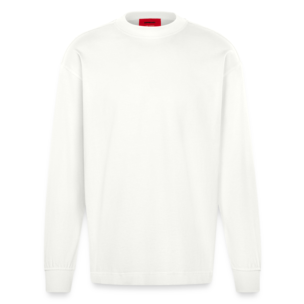 Heavyweight Oversized Organic Longsleeve Shirt Made in EU - OFF WHITE