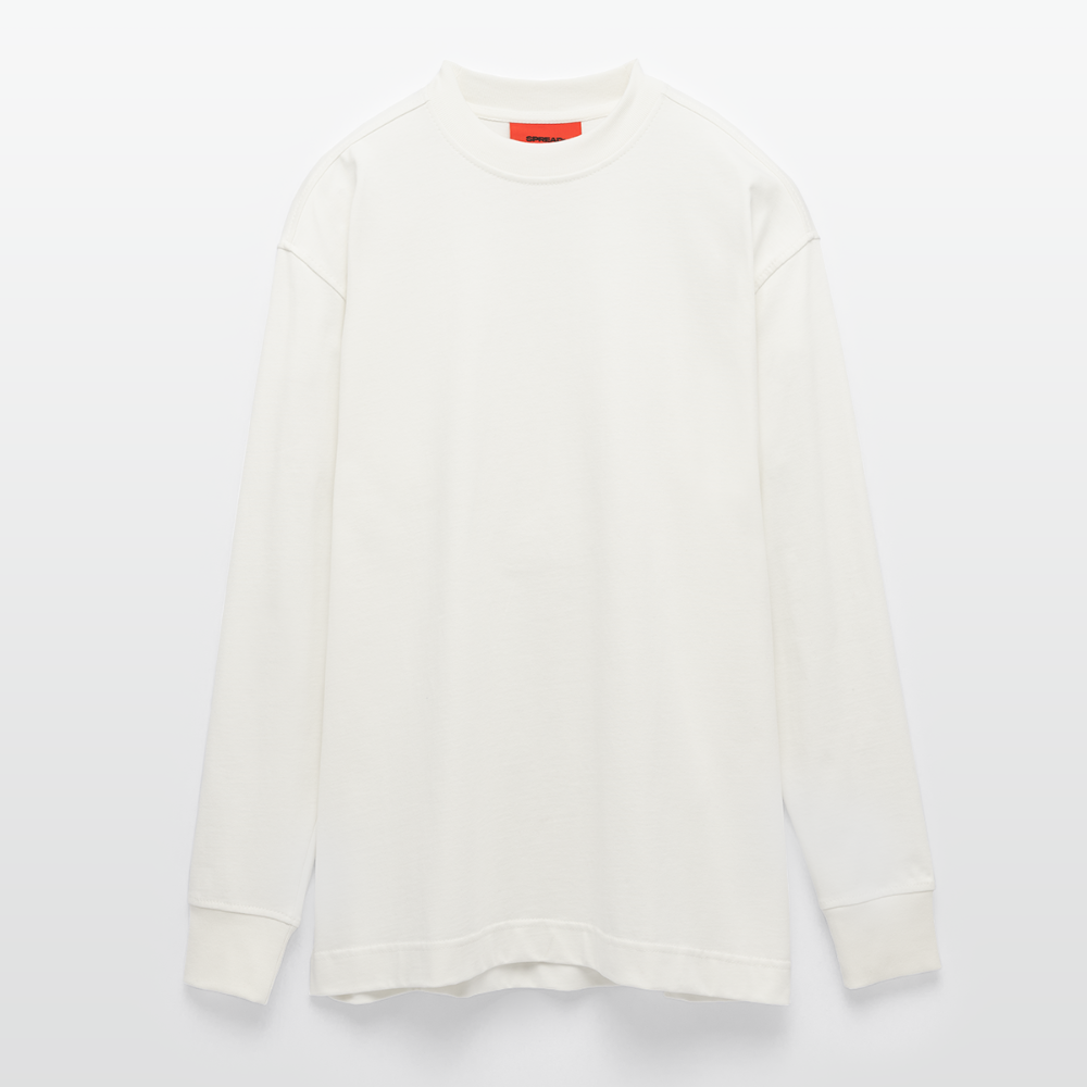 Heavyweight Oversized Organic Longsleeve Shirt Made in EU - OFF WHITE