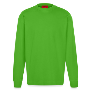 Heavyweight Oversized Organic Longsleeve Shirt Made in EU - Apple Neon