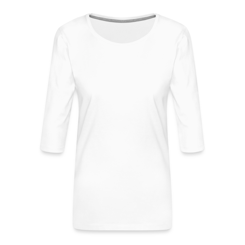 Women's Premium 3/4-Sleeve T-Shirt - white