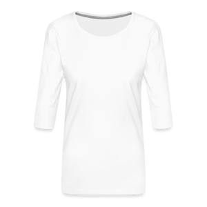 Women's Premium 3/4-Sleeve T-Shirt - white