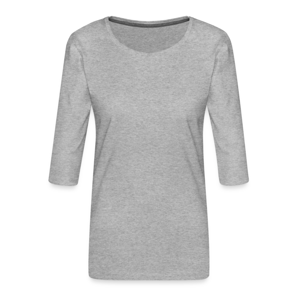 Women's Premium 3/4-Sleeve T-Shirt - heather grey