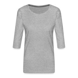 Women's Premium 3/4-Sleeve T-Shirt - heather grey