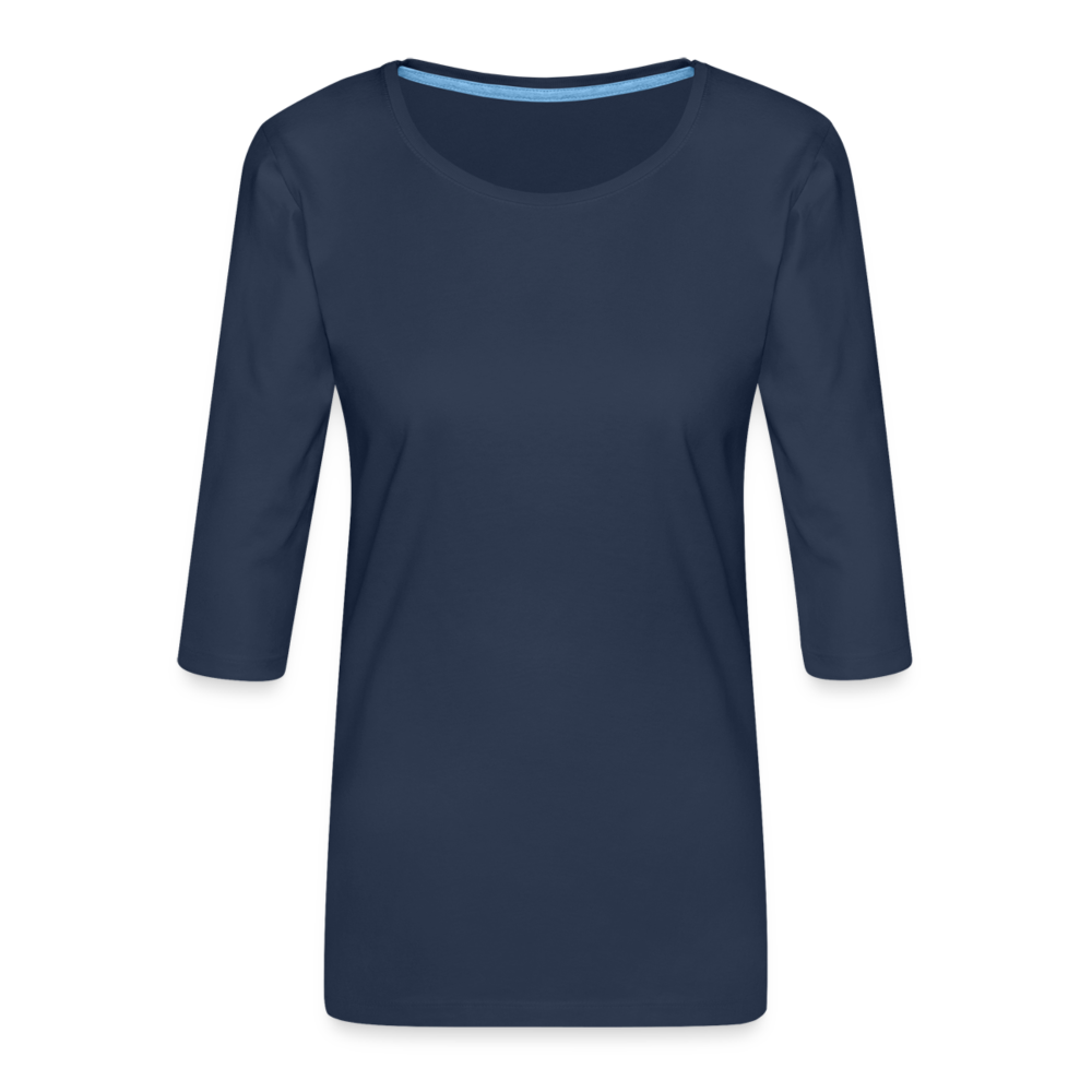 Women's Premium 3/4-Sleeve T-Shirt - navy