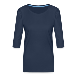 Women's Premium 3/4-Sleeve T-Shirt - navy