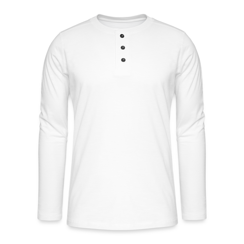 Henley long-sleeved shirt - white