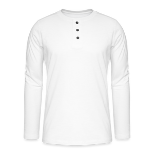 Henley long-sleeved shirt - white