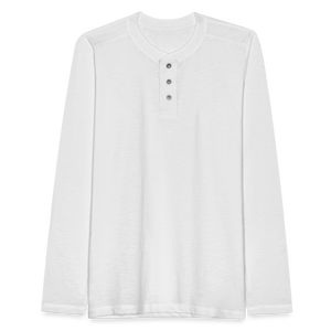 Henley long-sleeved shirt - white