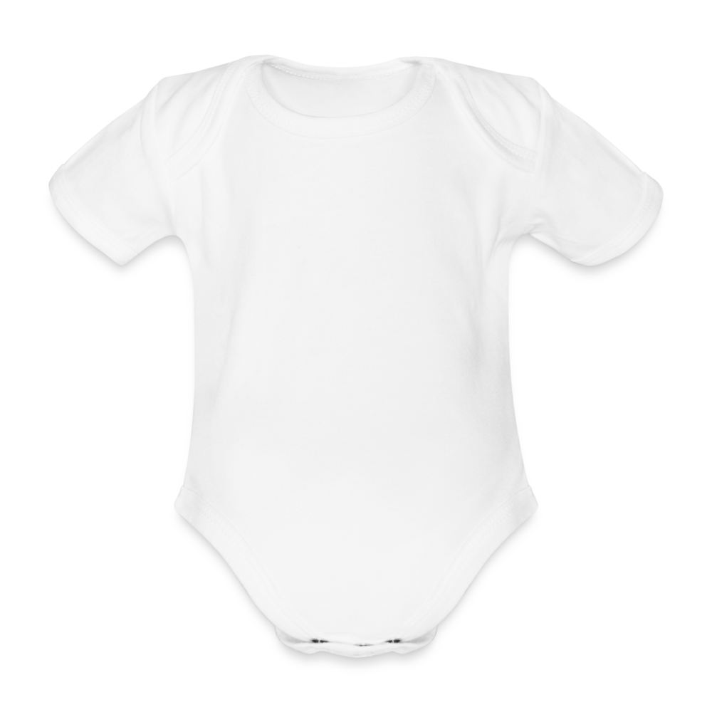 Organic Short-sleeved Baby Bodysuit - white