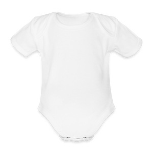 Organic Short-sleeved Baby Bodysuit - white