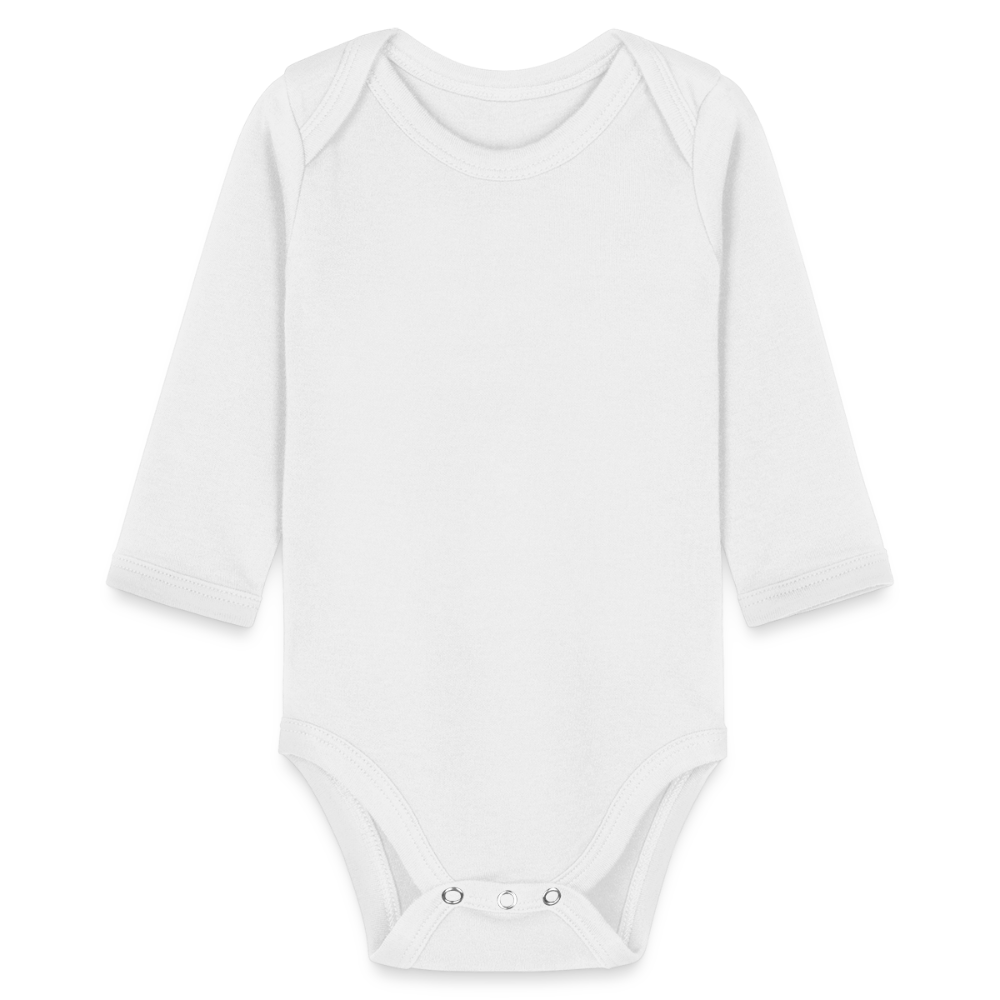 Organic Longsleeve Baby Bodysuit - white