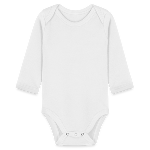 Organic Longsleeve Baby Bodysuit - white