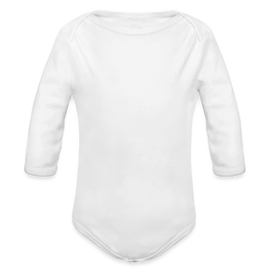 Organic Longsleeve Baby Bodysuit - white