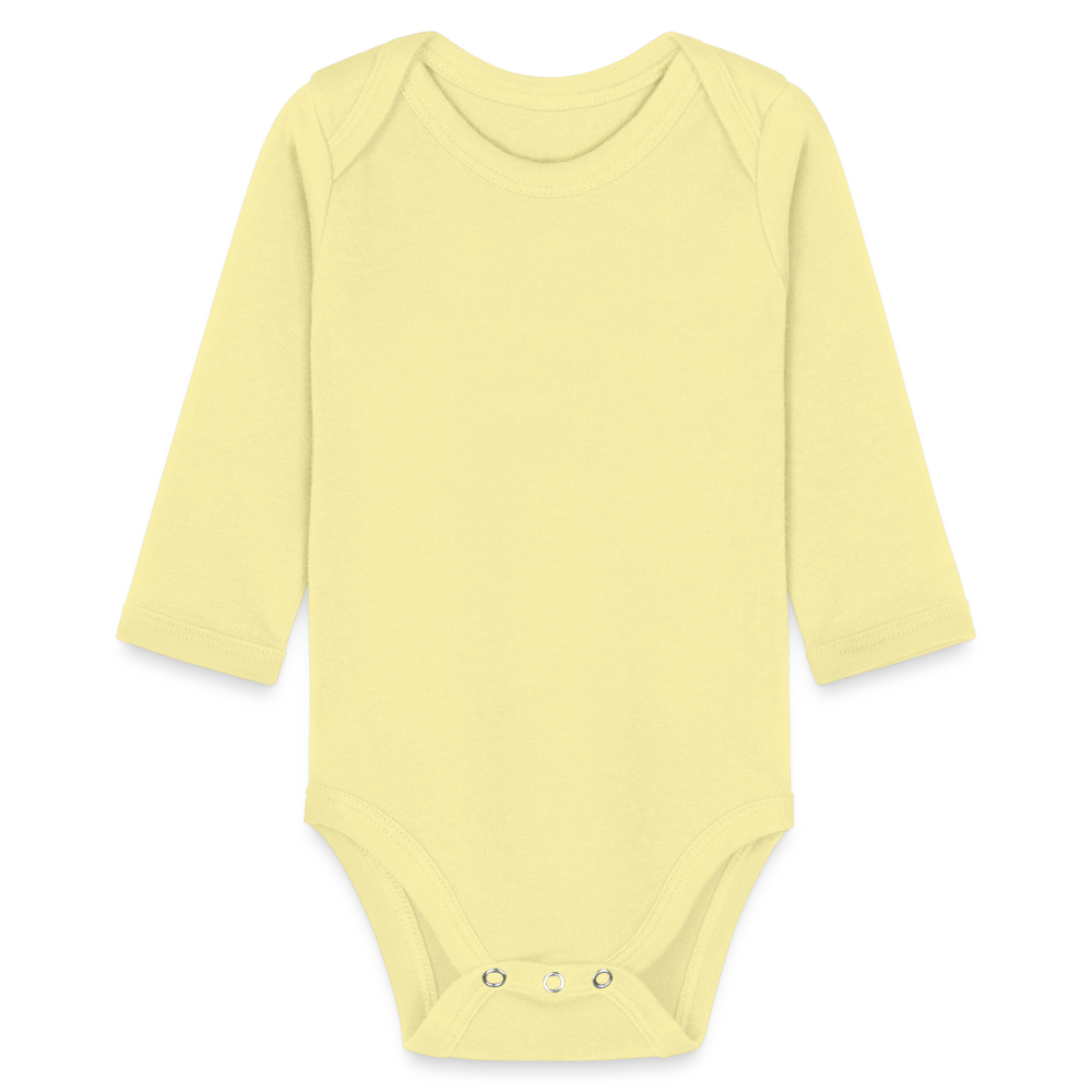 Organic Longsleeve Baby Bodysuit - washed yellow