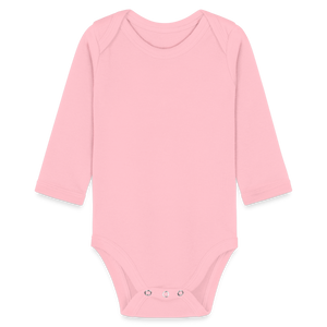 Organic Longsleeve Baby Bodysuit - light pink