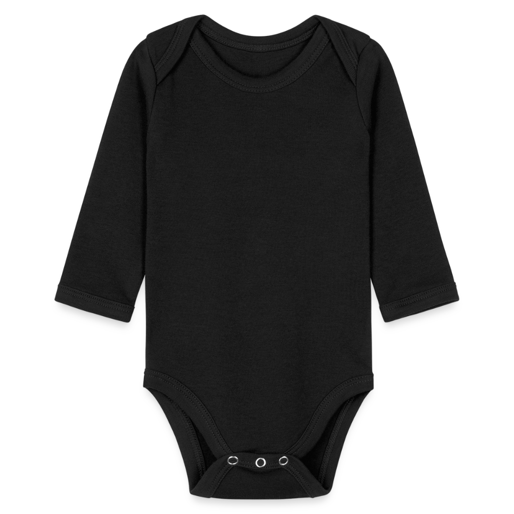 Organic Longsleeve Baby Bodysuit - black