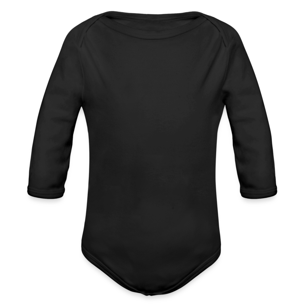 Organic Longsleeve Baby Bodysuit - black