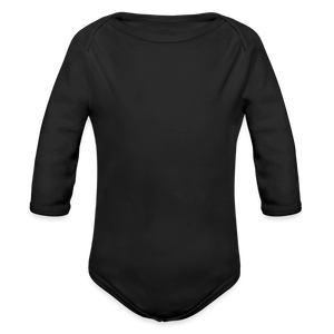 Organic Longsleeve Baby Bodysuit - black