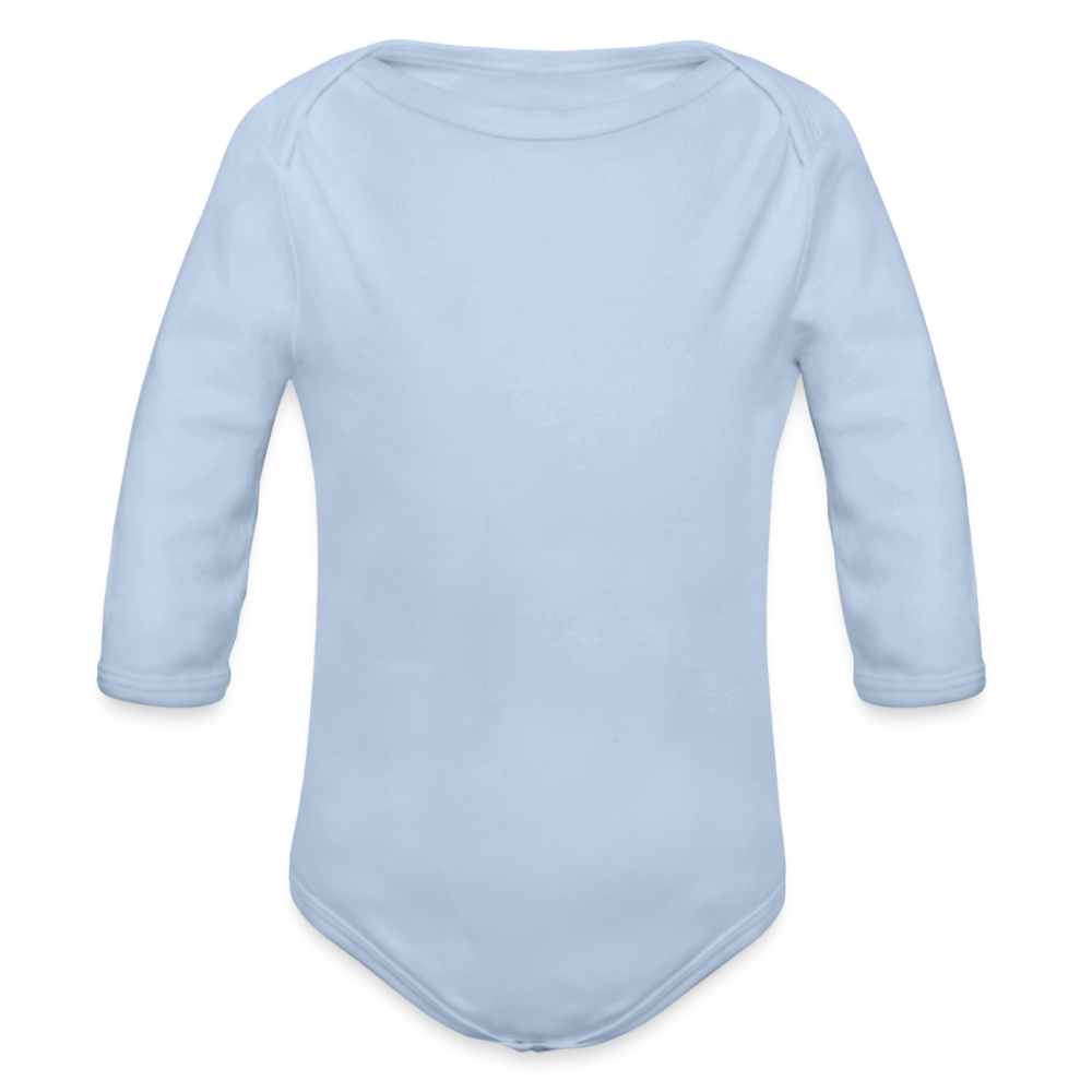 Organic Longsleeve Baby Bodysuit - sky