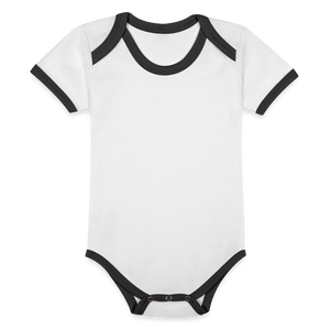 Organic Baby Contrasting Bodysuit - white/black