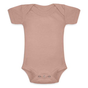 Baby Tri-Blend Short Sleeve Bodysuit - peach