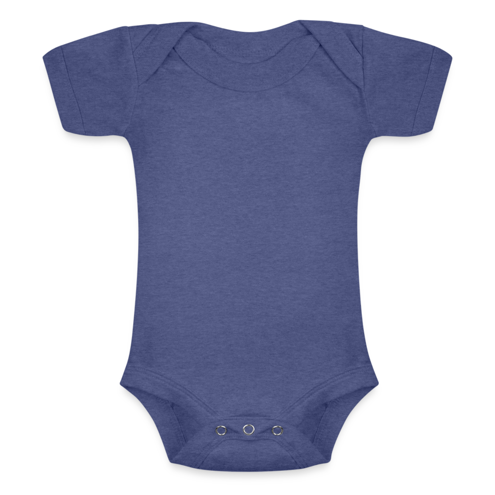 Baby Tri-Blend Short Sleeve Bodysuit - blue