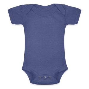 Baby Tri-Blend Short Sleeve Bodysuit - blue