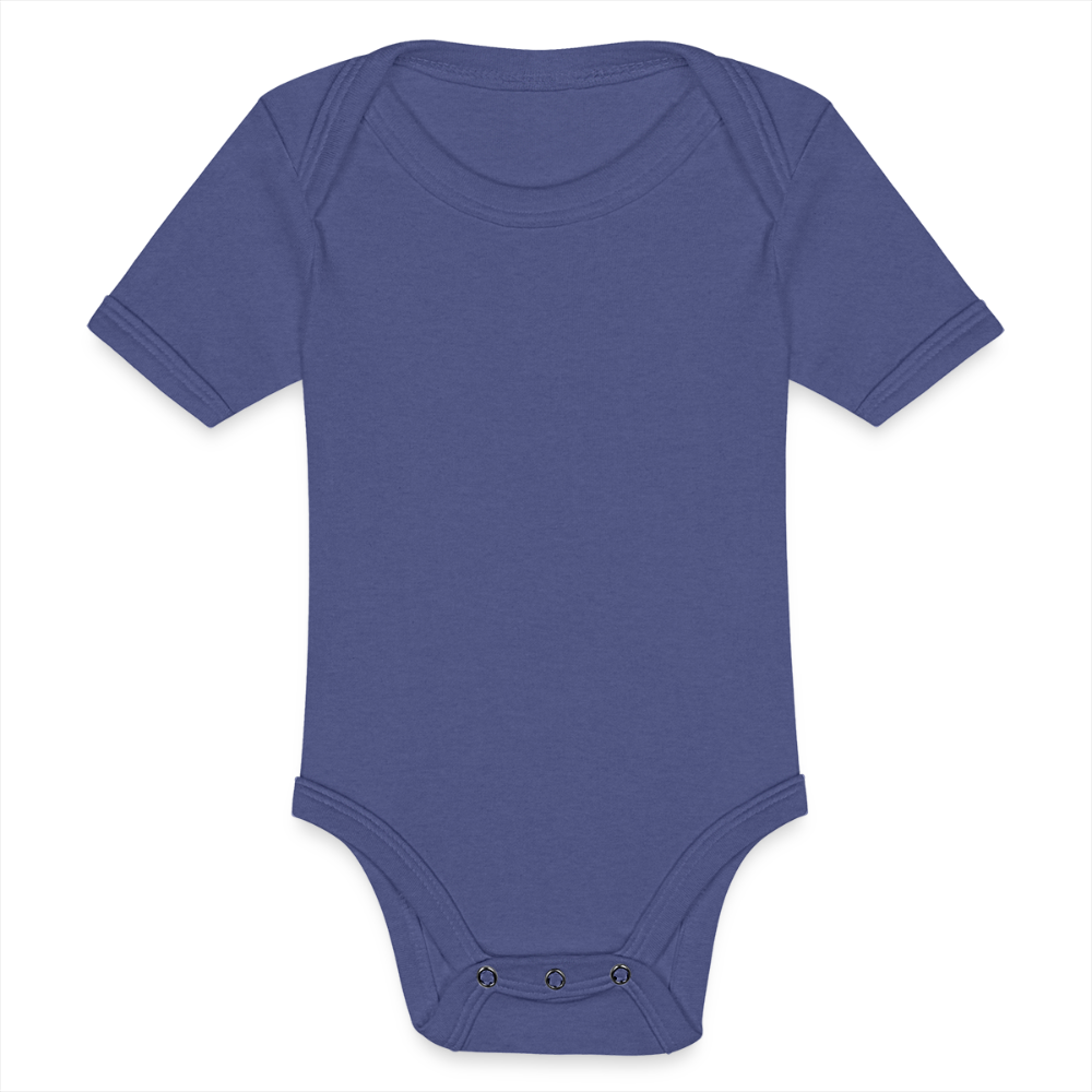 Baby Tri-Blend Short Sleeve Bodysuit - blue