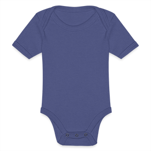 Baby Tri-Blend Short Sleeve Bodysuit - blue