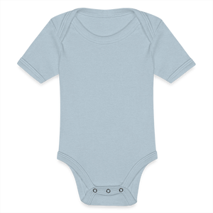 Baby Tri-Blend Short Sleeve Bodysuit - ice blue