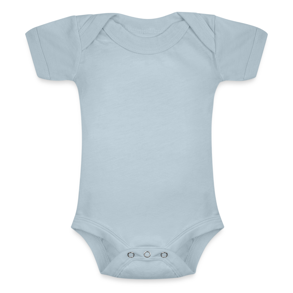 Baby Tri-Blend Short Sleeve Bodysuit - ice blue