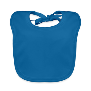 Baby Organic Bib - peacock-blue