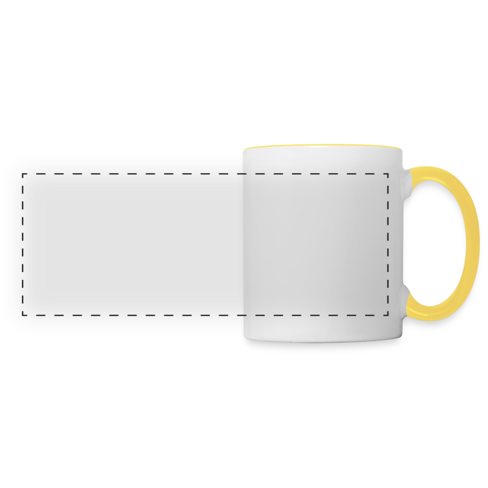 Panoramic Mug - white/yellow