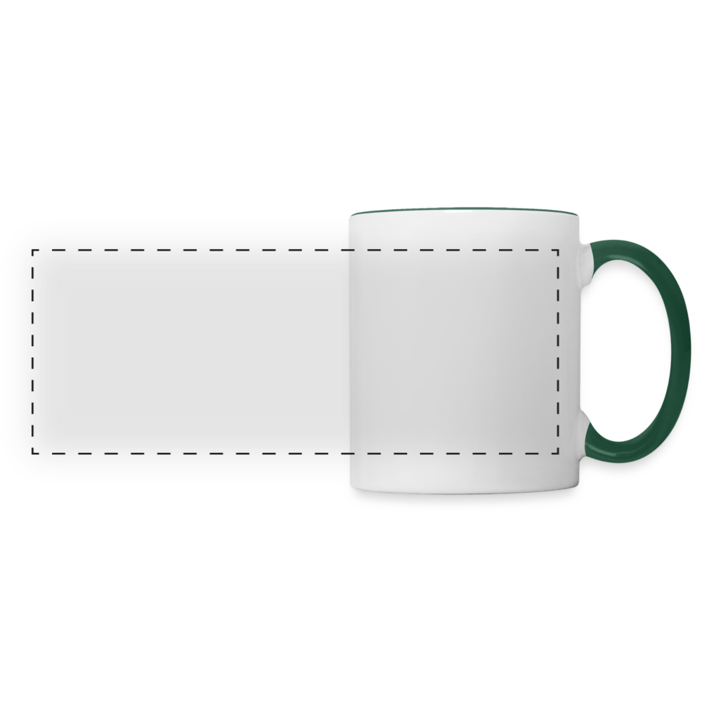 Panoramic Mug - white/dark green