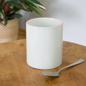 Contrasting Mug - white/pink