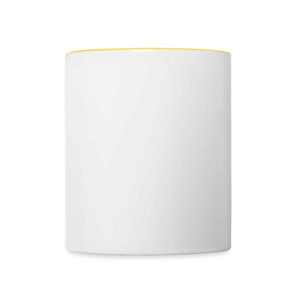 Contrasting Mug - white/yellow