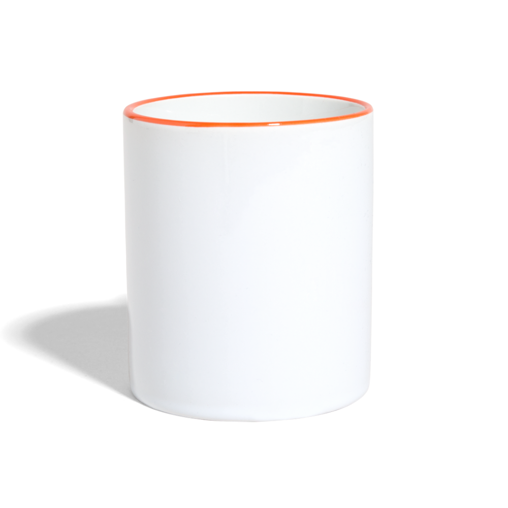 Contrasting Mug - white/orange